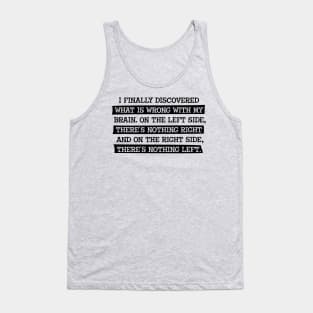 What is wrong with my Brain Tank Top